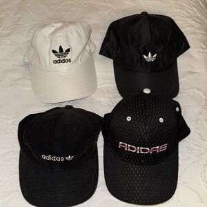FOUR ADIDAS HATS
